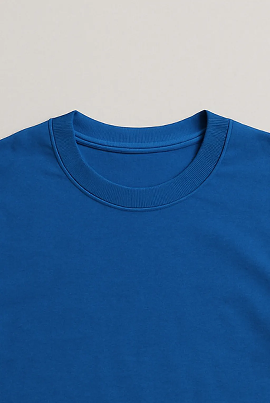 Plain Blue EMT Shirt_collar