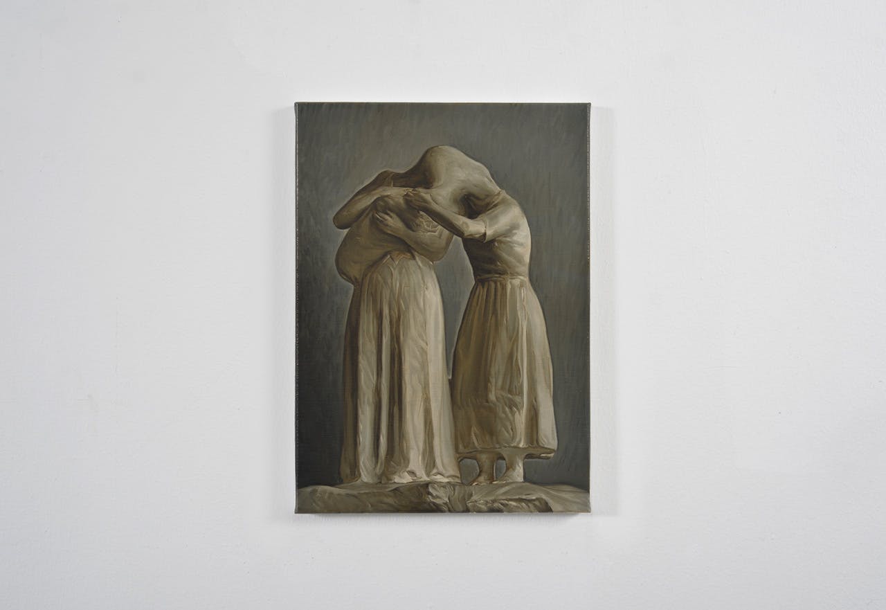 Family Ties, 2023, Oil on canvas, 46 x 33 cm