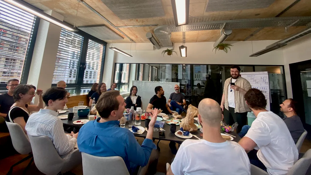 Mathew Keegan, our Director of the Connector Factory, gives a safety briefing