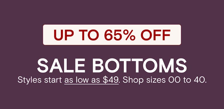warehouse sale bottoms