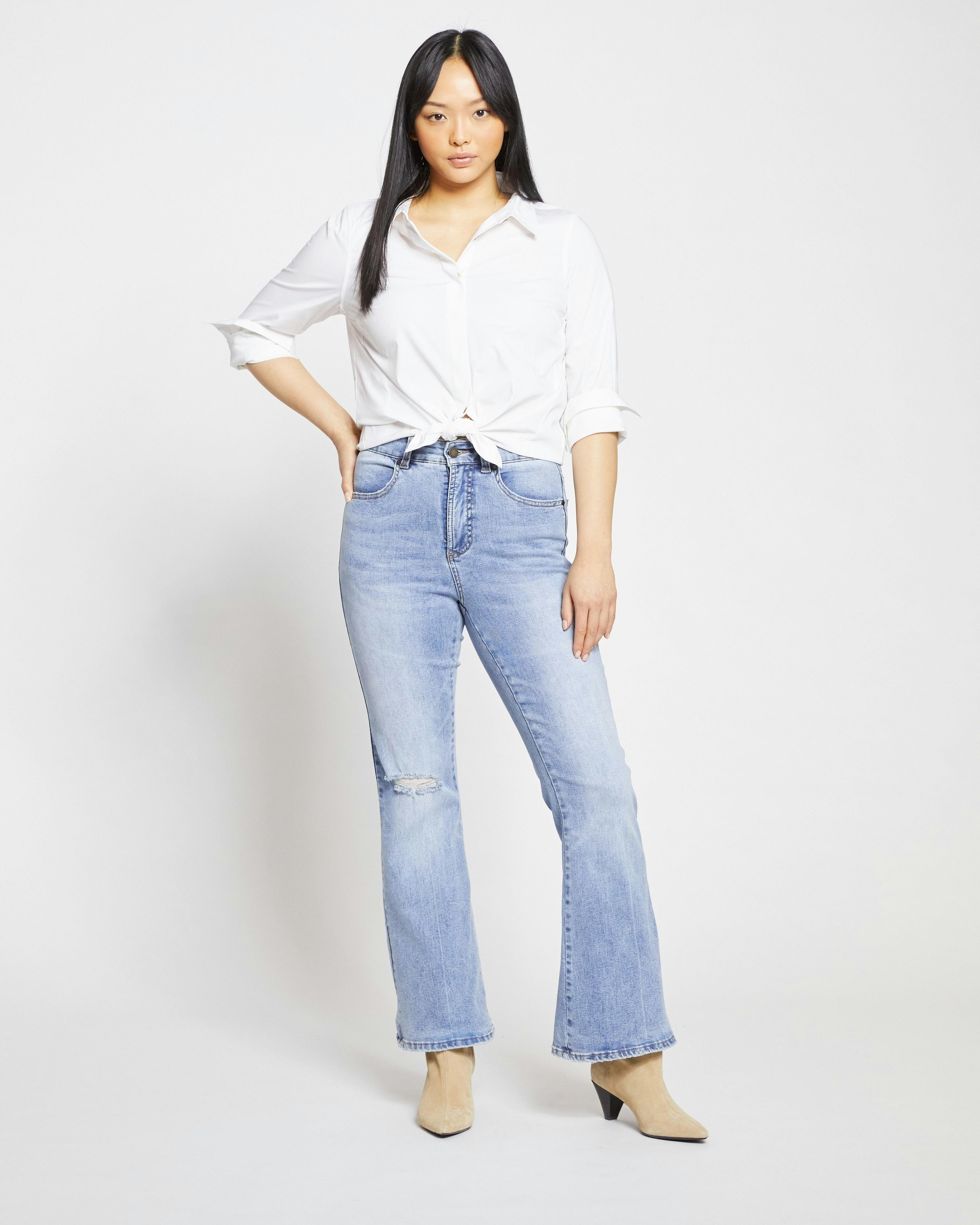 Elbe Popover Stretch Poplin Shirt Classic Fit Forest Green