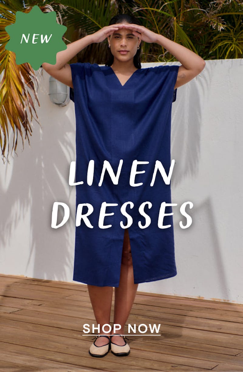 This is an image of linen dresses