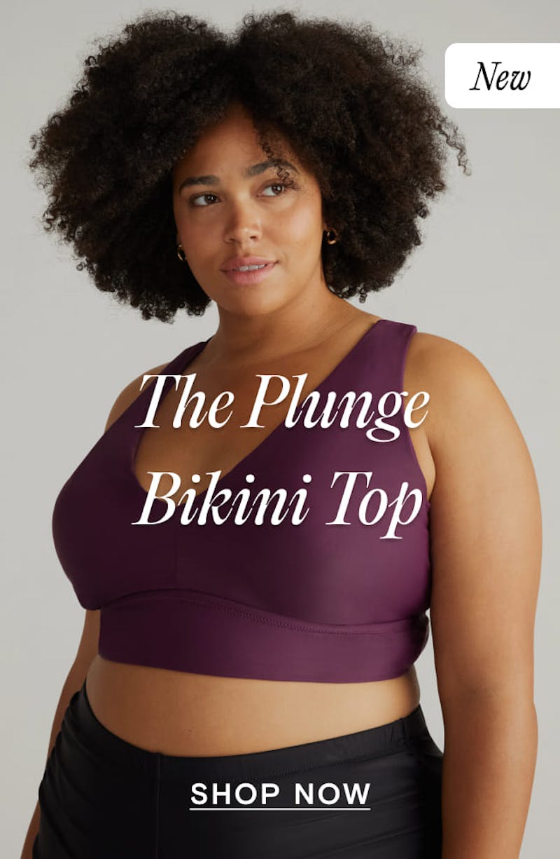 This is an image of the plunge bikini top
