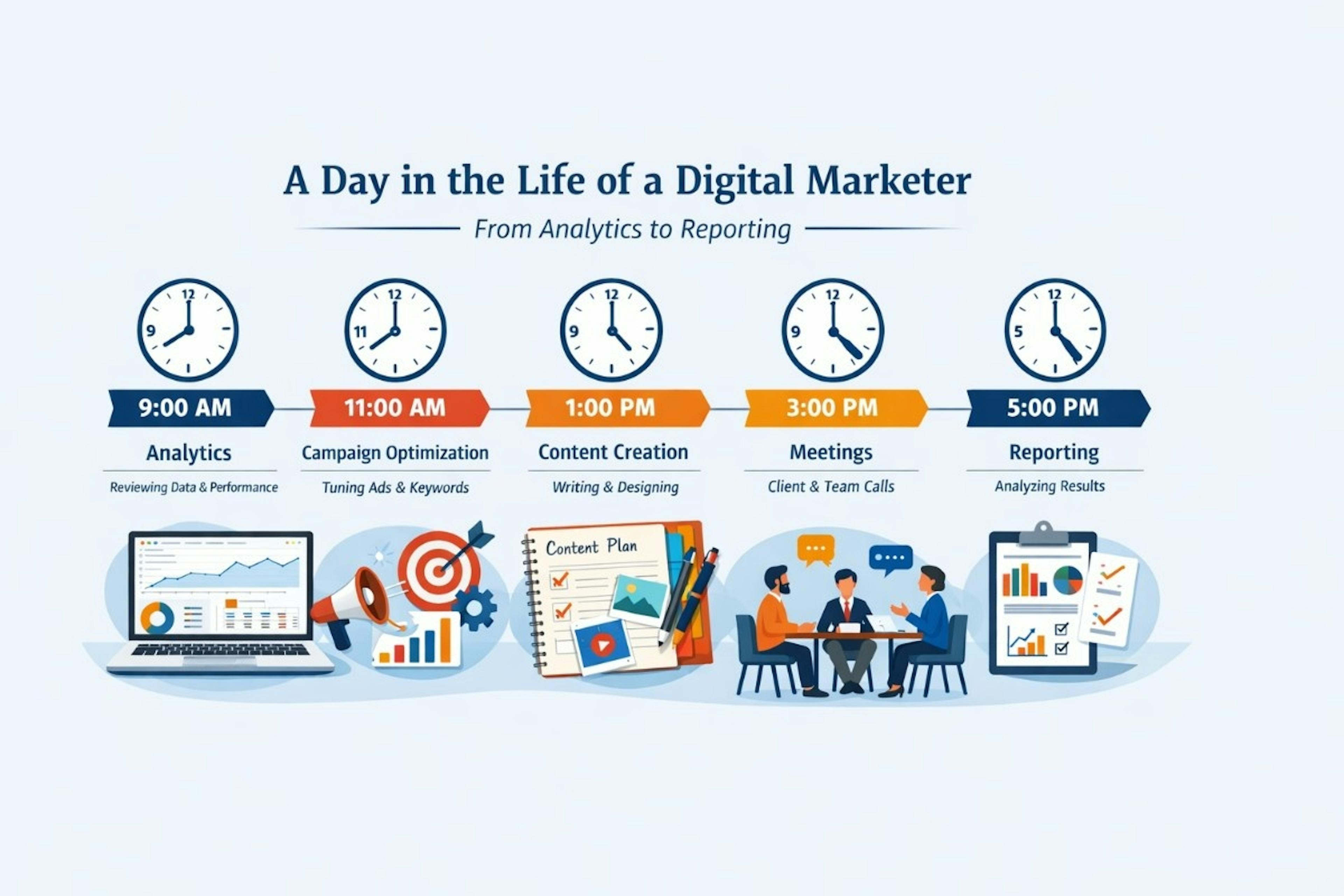 day in the life of a digitlal marketer