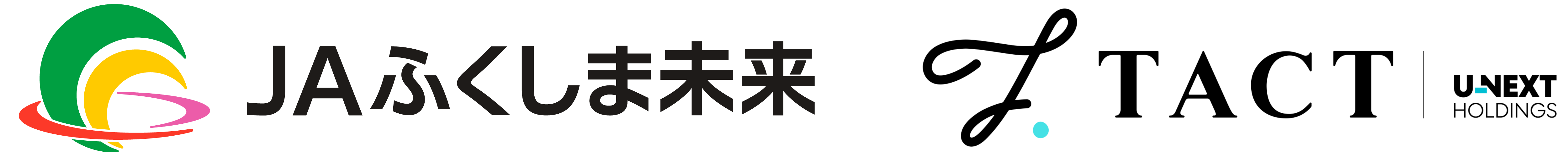 JAふくしま未来ロゴマークとTACTのロゴマーク