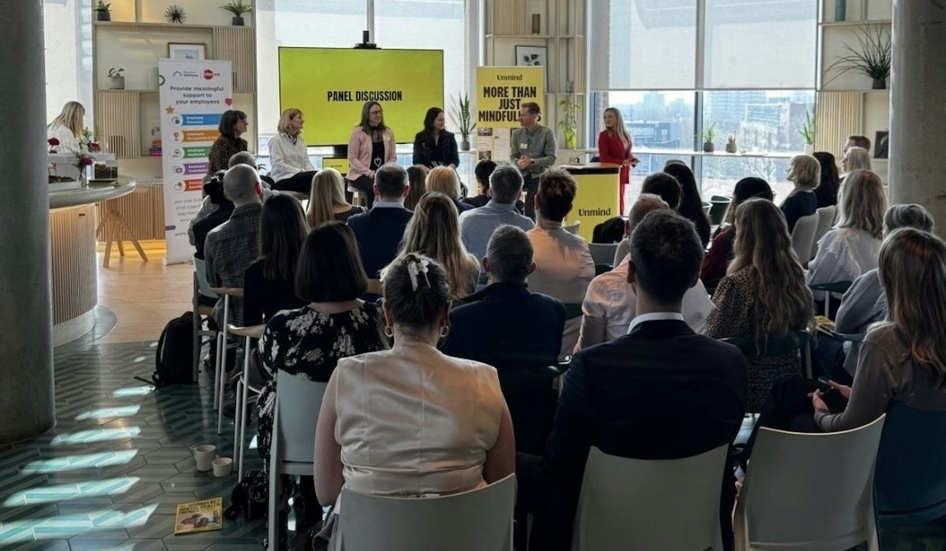 Guests sat at the trends event