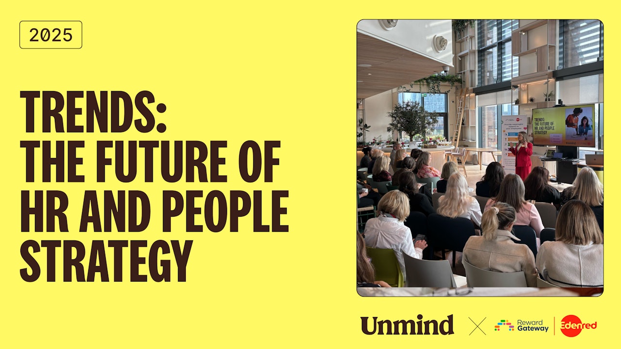 Guests sit down for the Unmind trends event