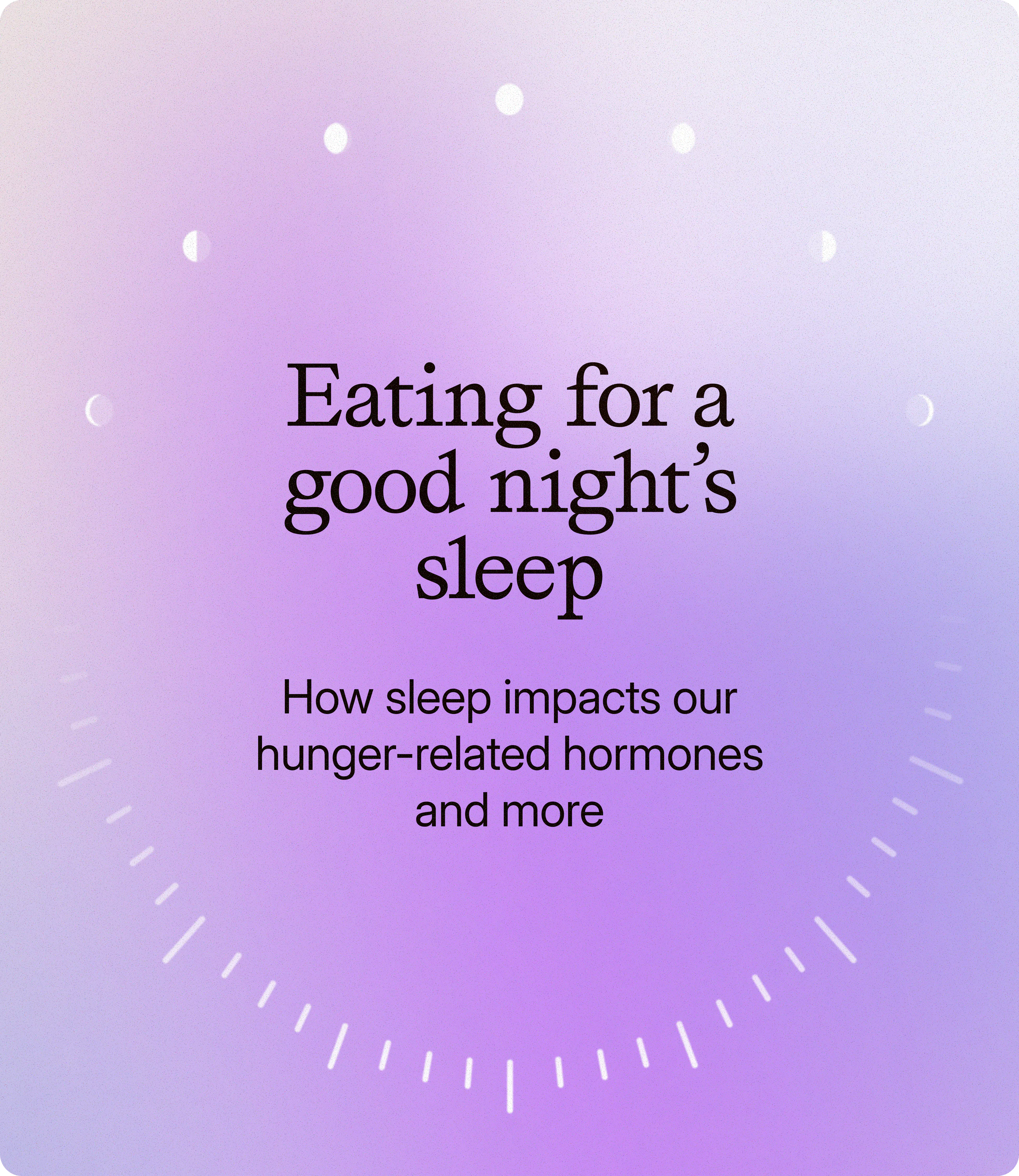 Sleep Awareness Week Webinar: Better Sleep Through Nutrition