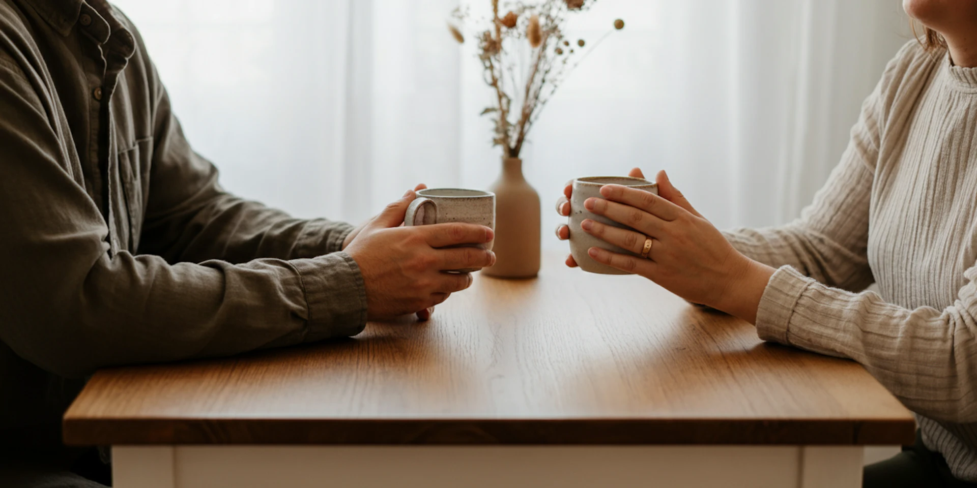 A warm and inviting coffee setting, symbolizing the need for a user-friendly and accessible mental health support system.