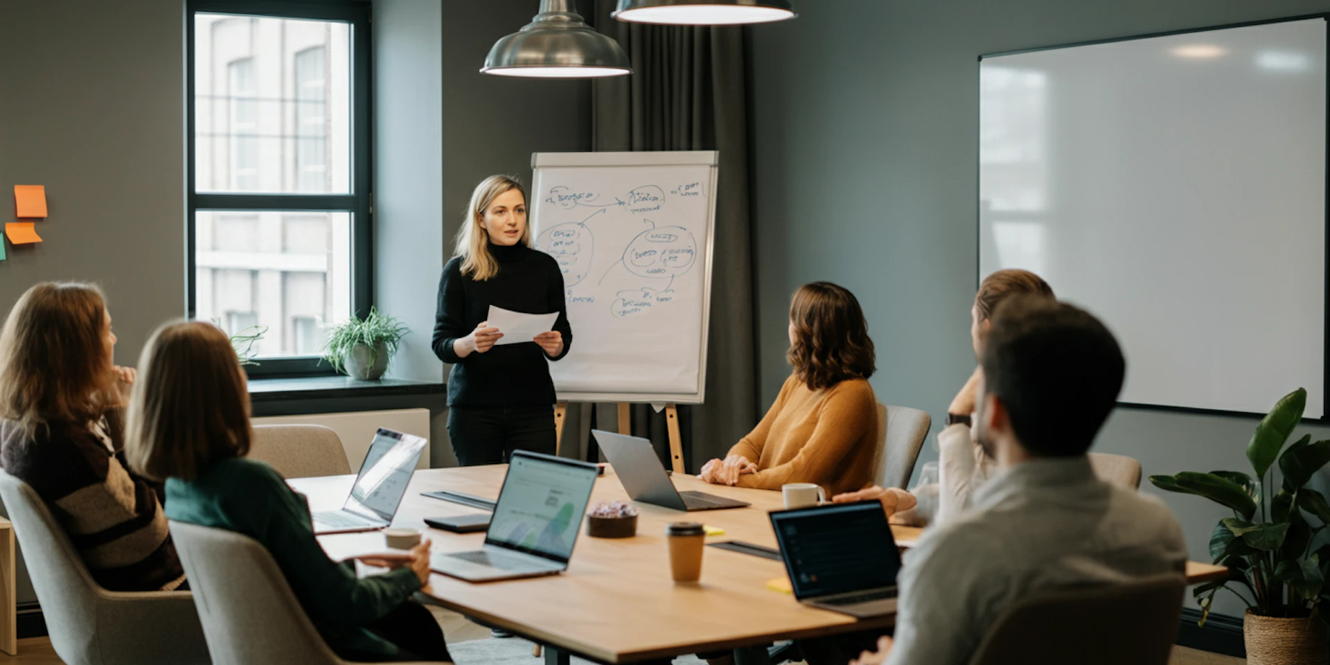 A professional meeting showcasing a diverse group discussing mental health initiatives, emphasizing the importance of modern EAPs.