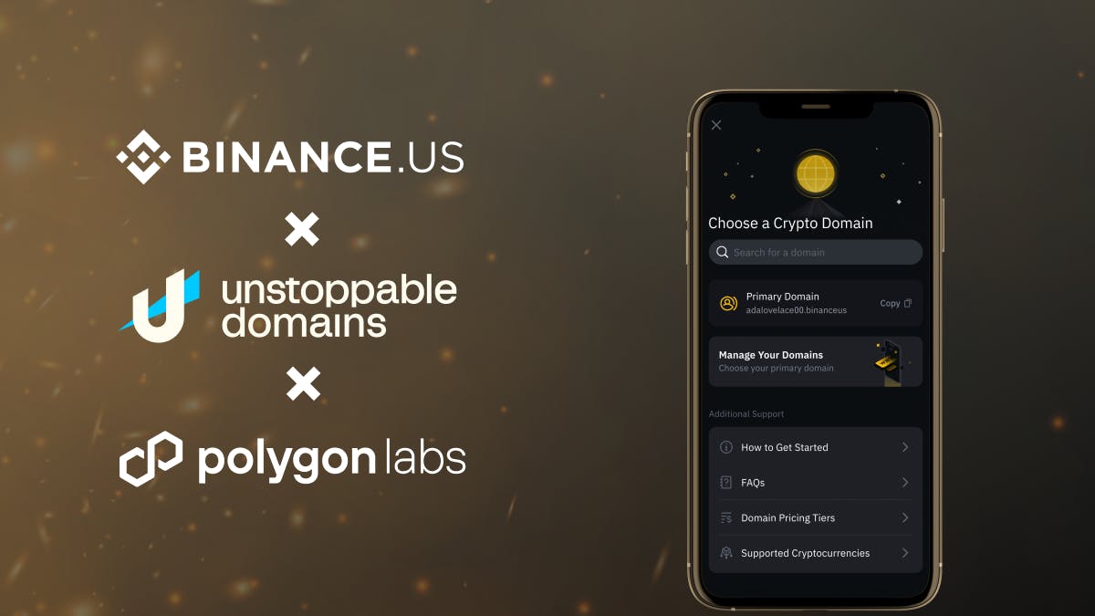 BinanceUS + Unstoppable + Polygon Announcement!
