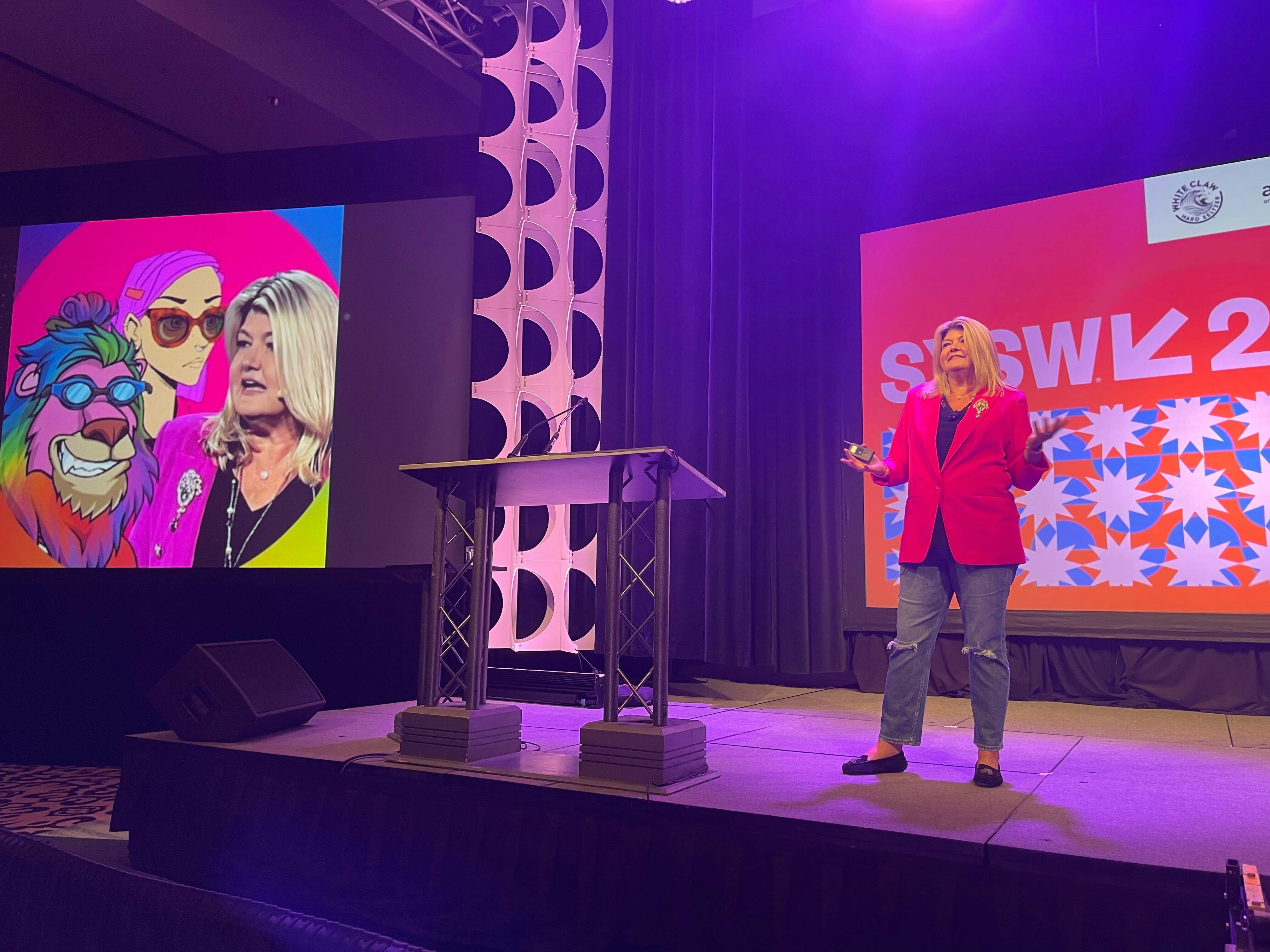 Unstoppable Domains' SVP and Channel Chief, Sandy Carter, SXSW 2022