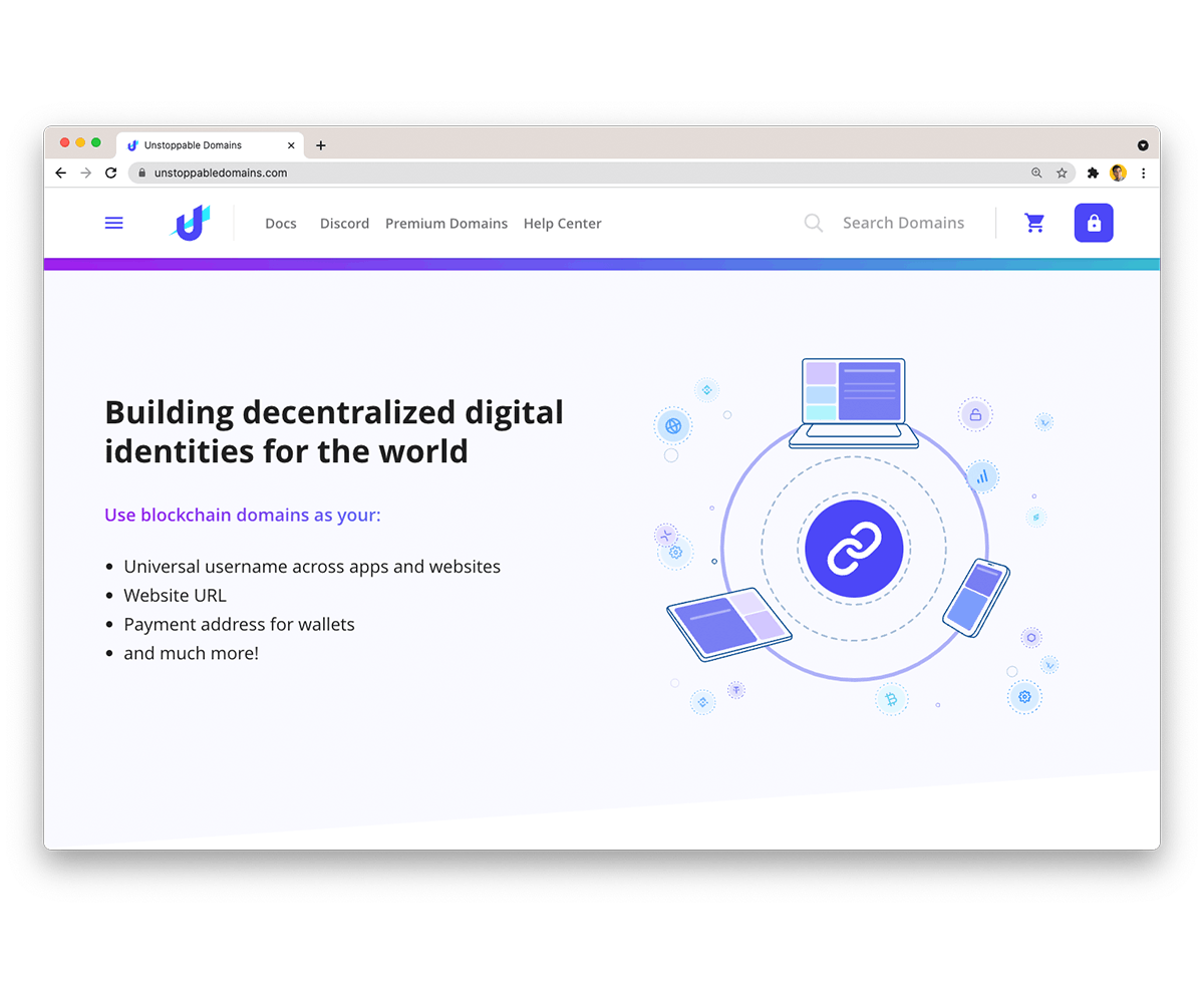 Decentralized Digital Identity with Unstoppable Domains