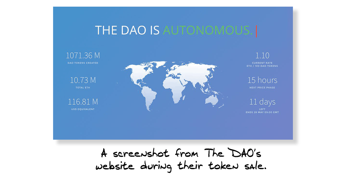 The DAO Token Sale 2016