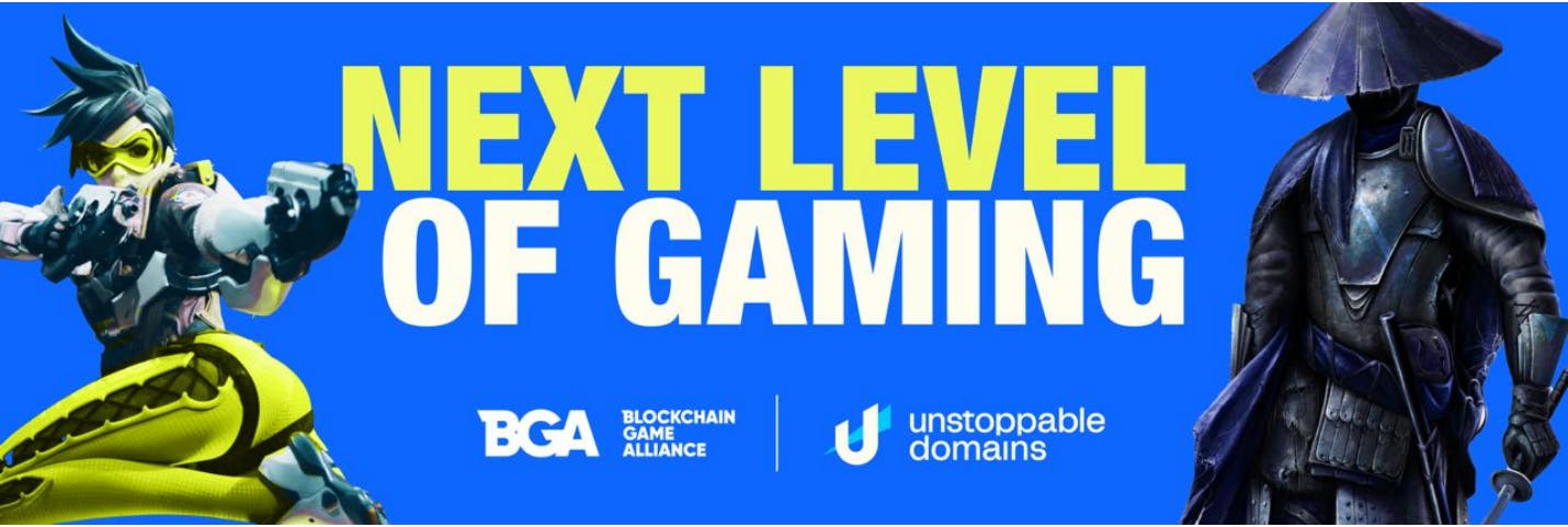 Unstoppable Domains x Blockchain Gaming Alliance