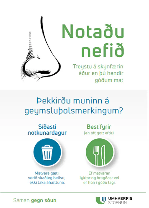 Plakat – Matarsóun – Notaðu nefið