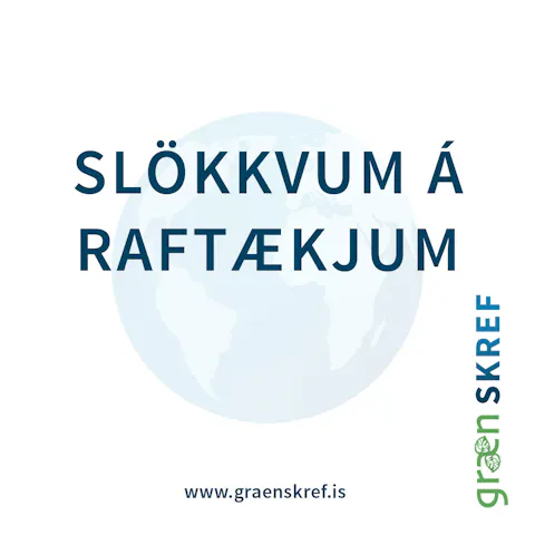 Límmiði – SLÖKKVUM Á RAFTÆKJUM
