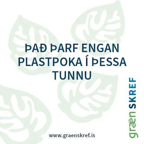 Límmiði – ENGAN PLASTPOKA