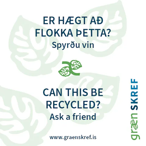 Límmiði – CAN THIS BE RECYCLED?