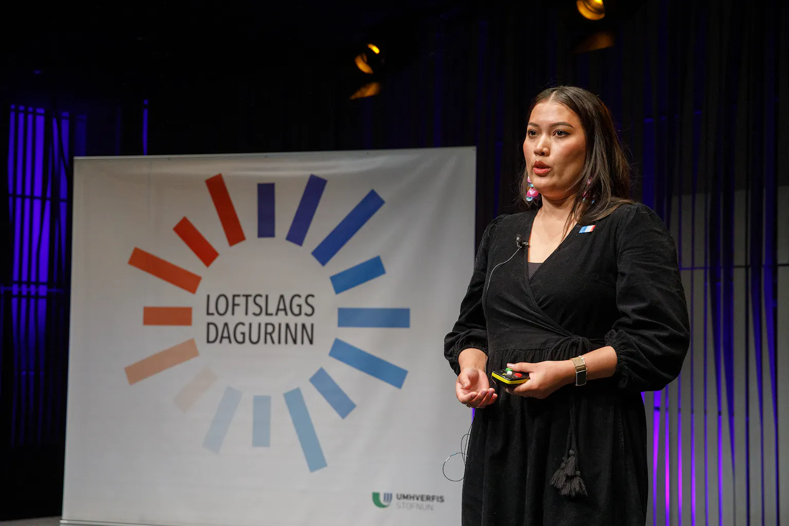 Chanee Jónsdóttir Thianthong flytur fyrirlestur á Loftslagsdaginn 2024