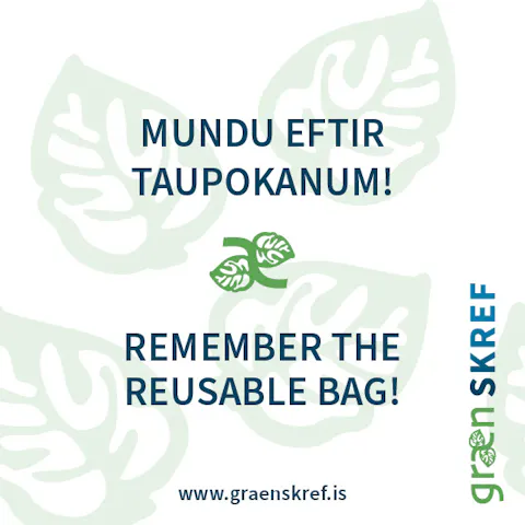 Límmiði – REUSABLE BAG