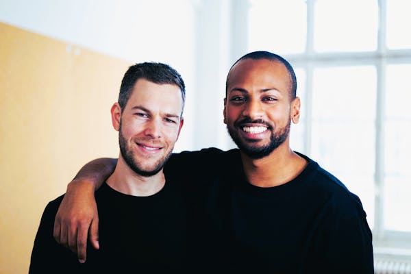 Fabian Gmür und Daniel Abebe, Co-Founder von HuggyStudio