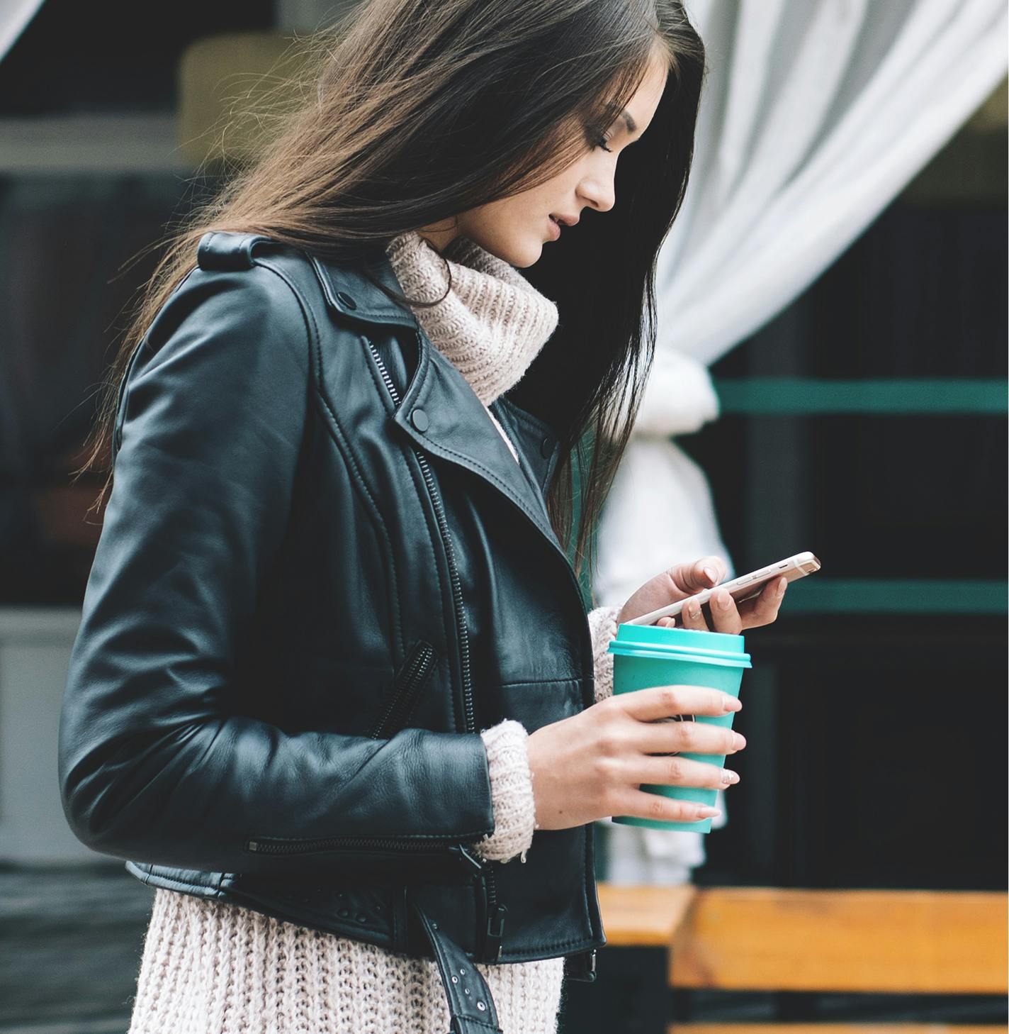 Man using a phone