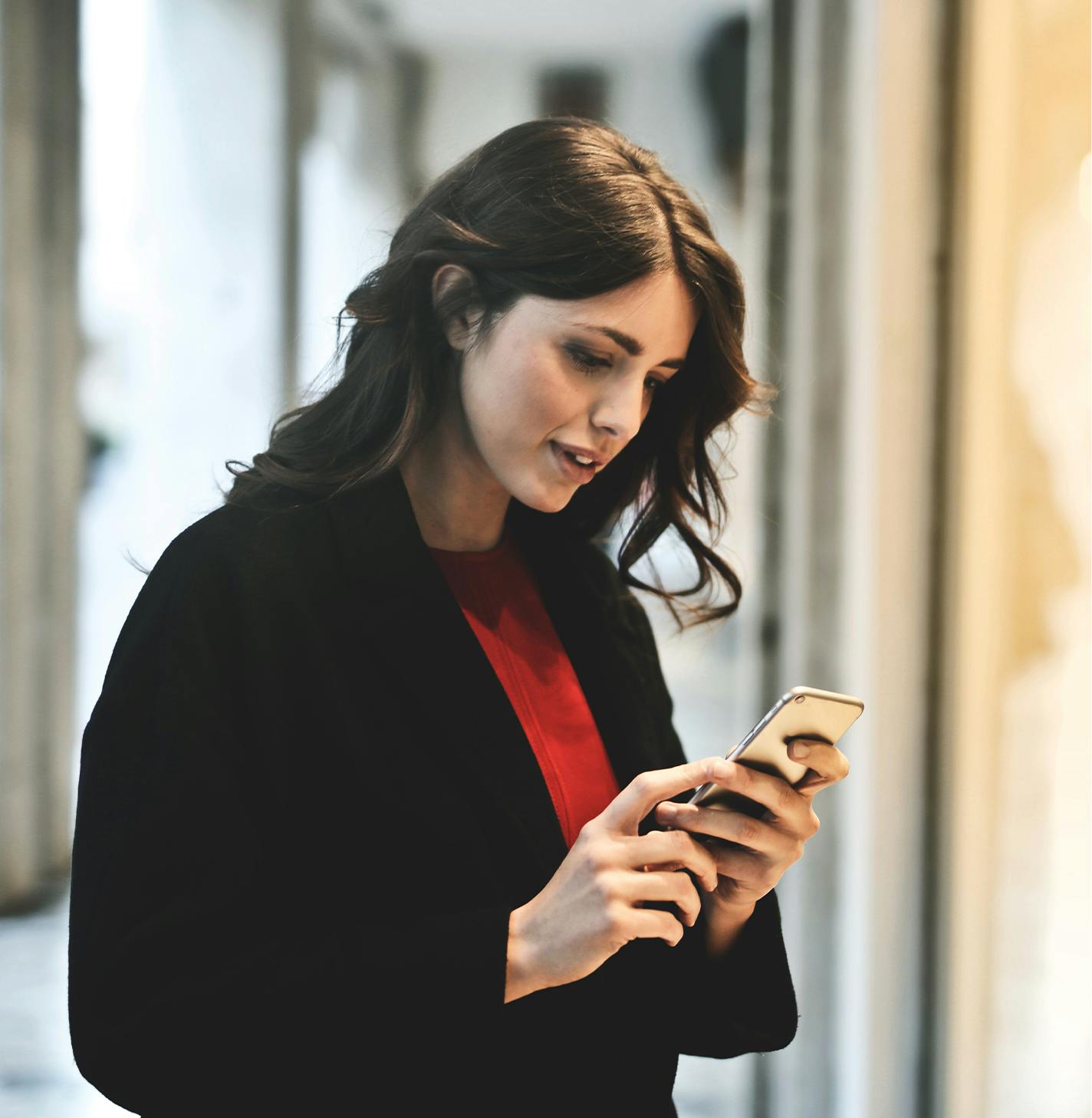 Man using a phone