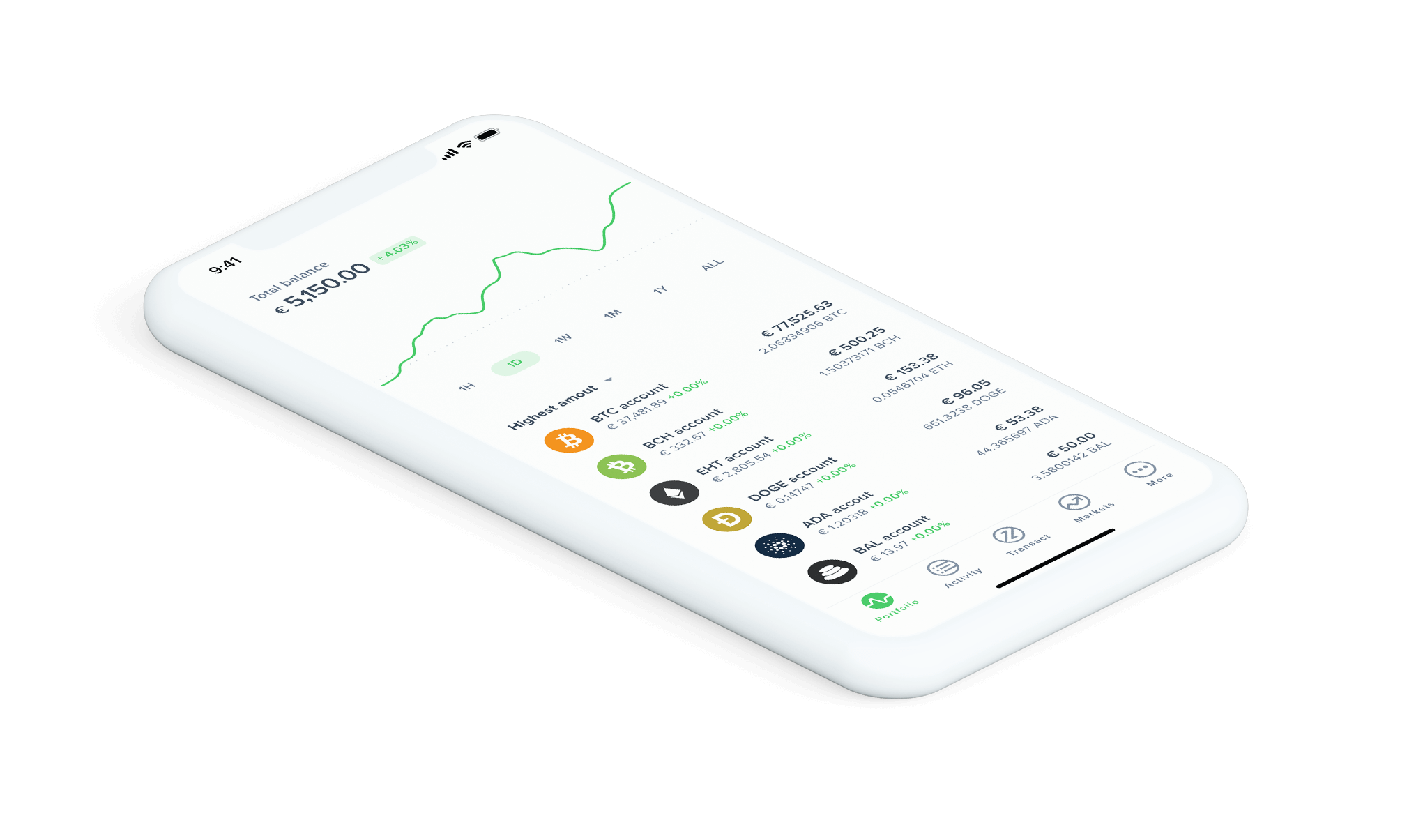 Phone with Uphold app