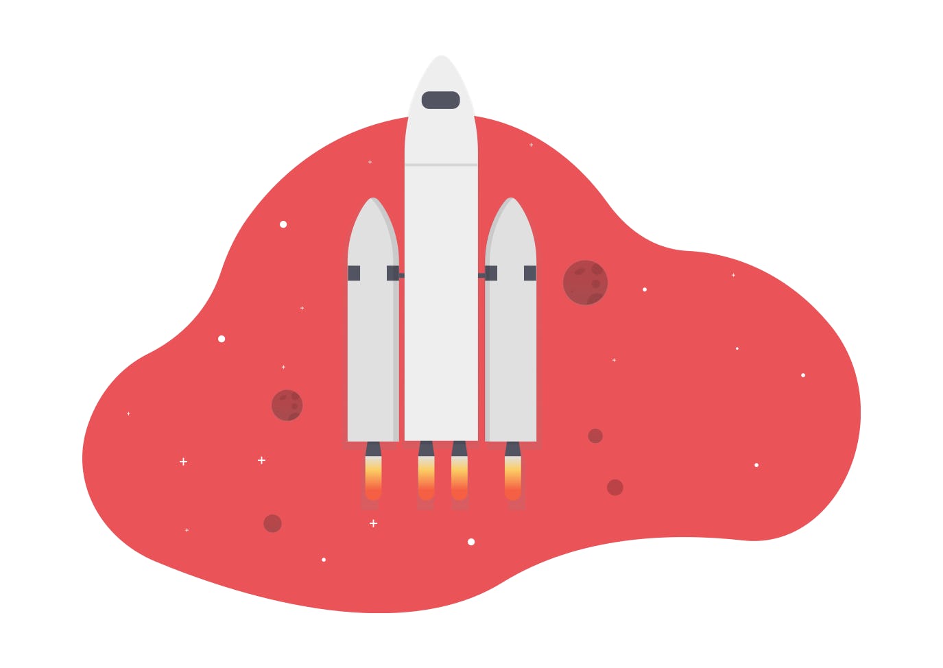 About Us Image Rockets Flying in the Air.