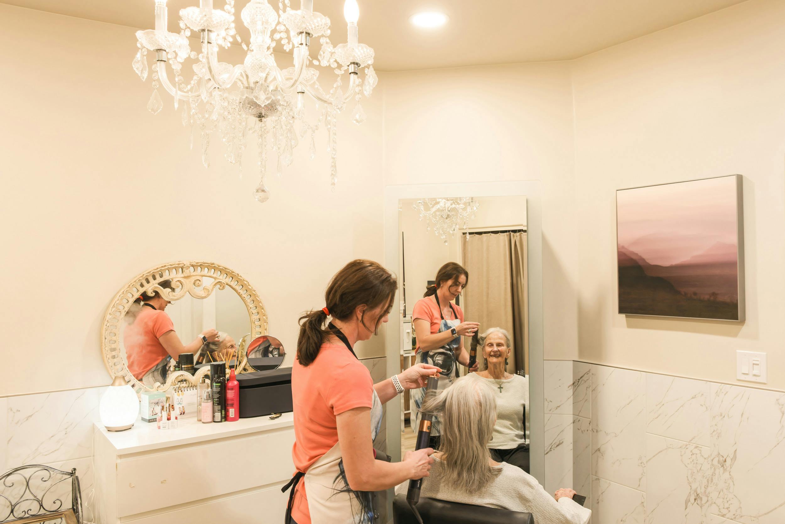 Morning routine with our resident Margaret.