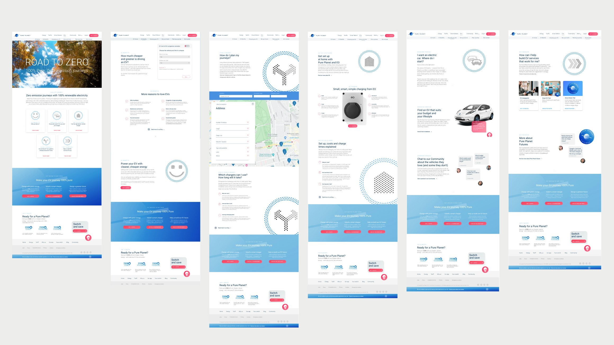 EV microsite overview