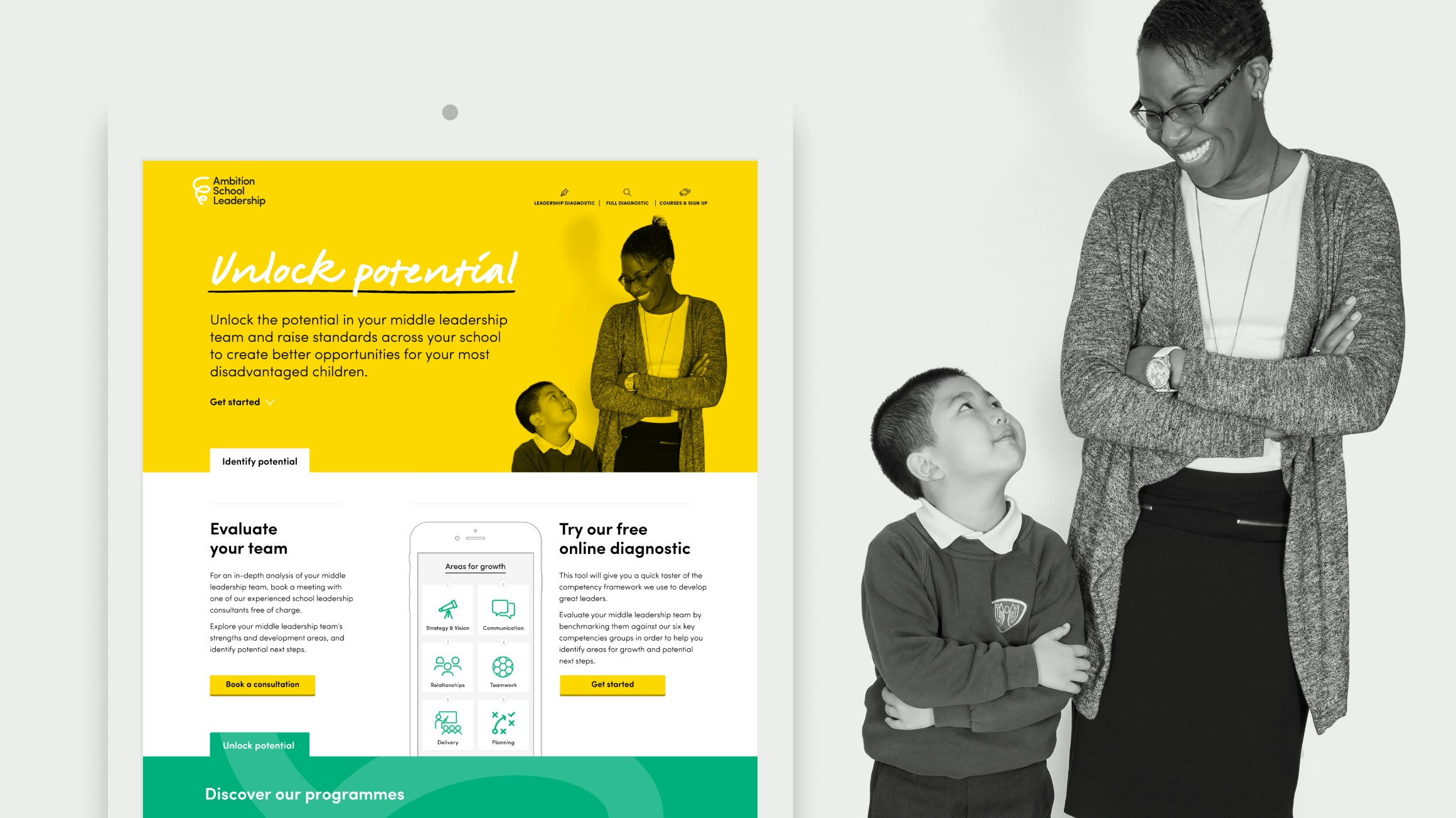 Ambition diagnostic microsite