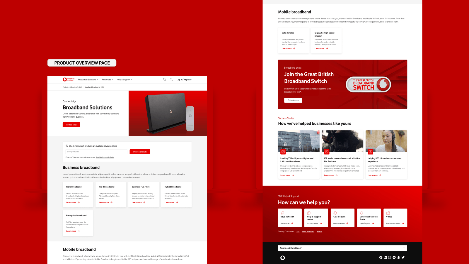 Product category page