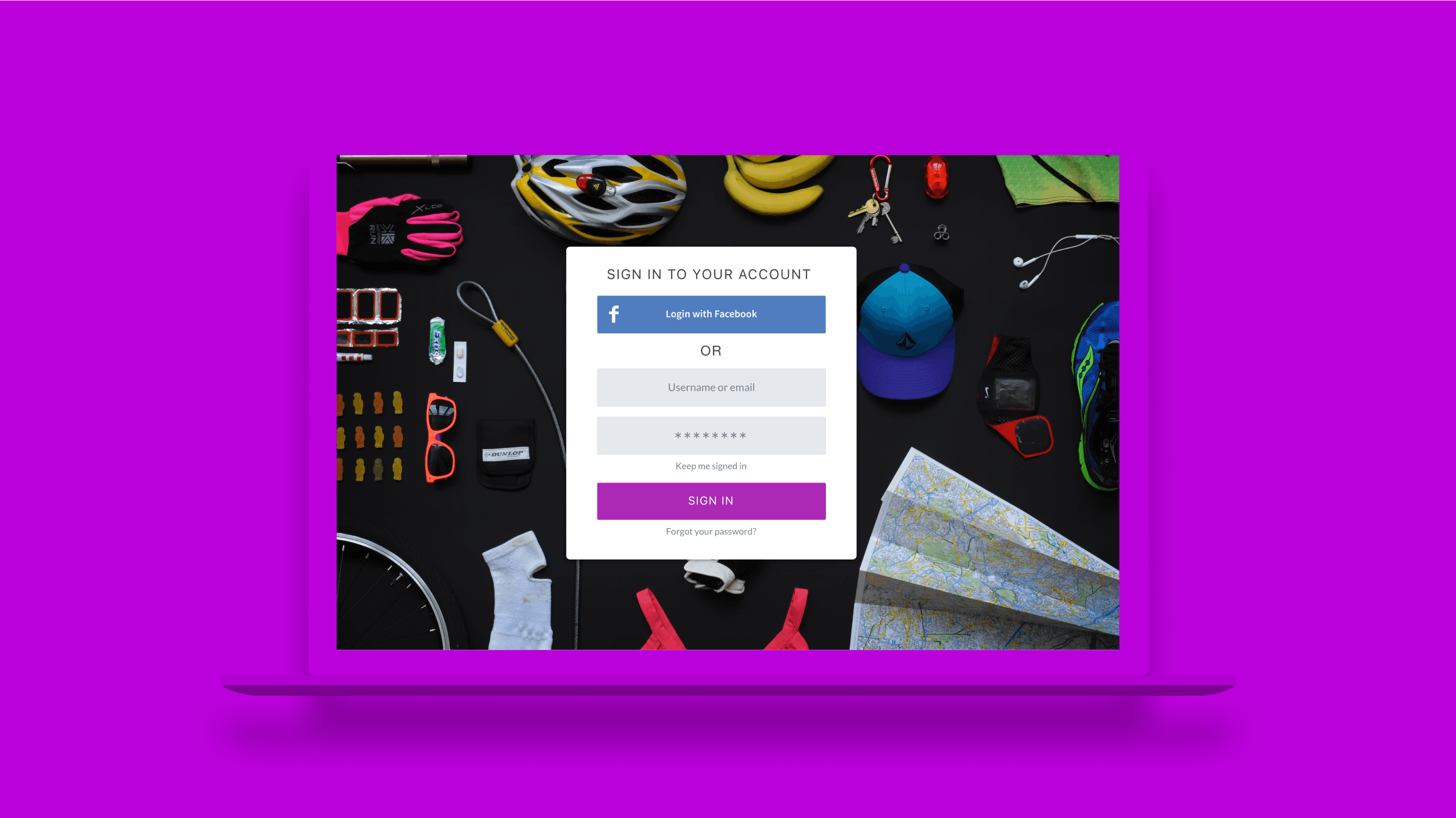 Log in Screen