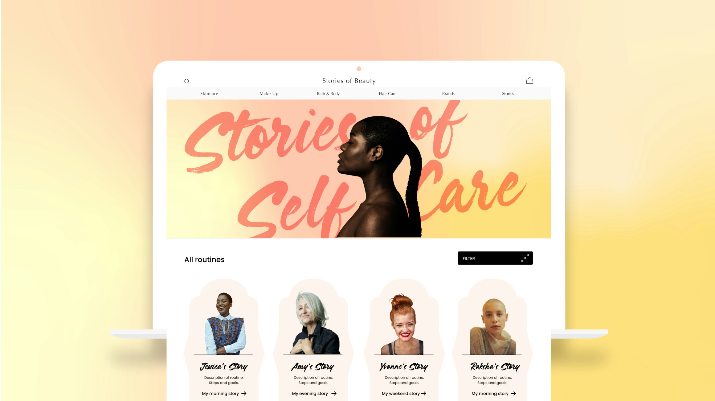 A new e-commerce beauty and wellbeing experience