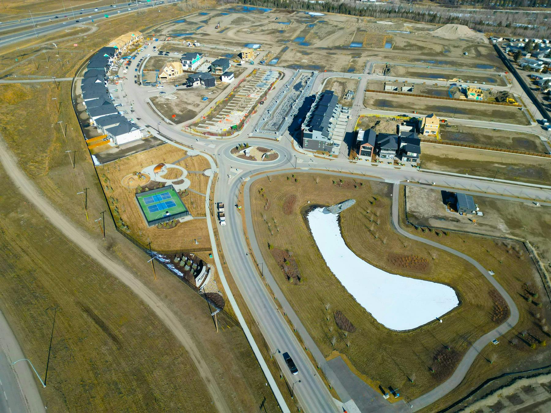 Aerial photo of Upper Greenwich in March 2025