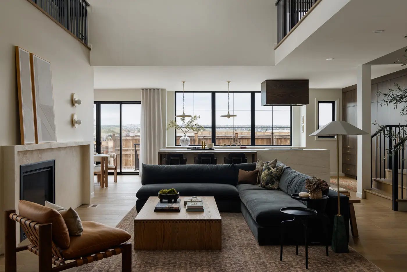 A Showhome living room in the community of Upper Greenwich.