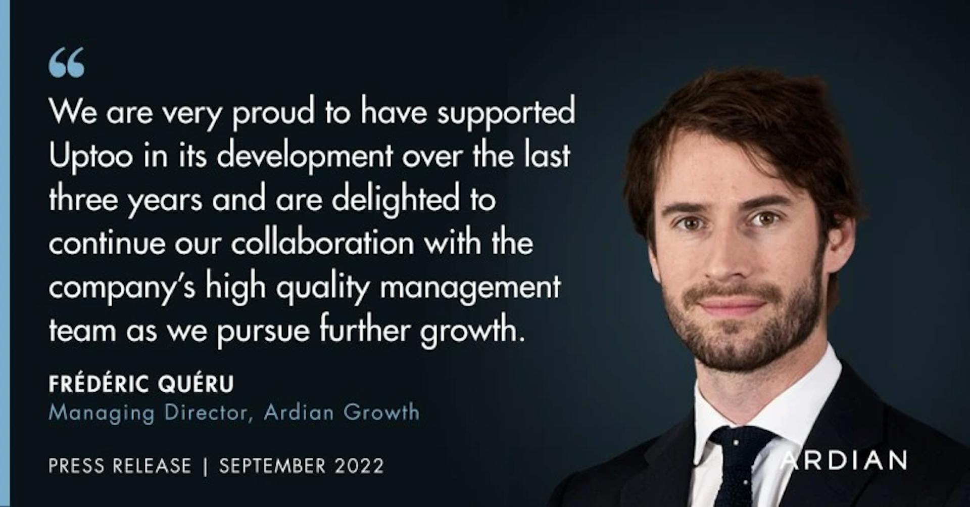 Ardian renforce sa position dans Uptoo