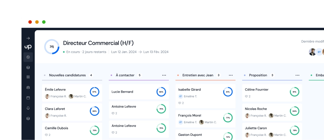 processus de recrutement directeur commercial