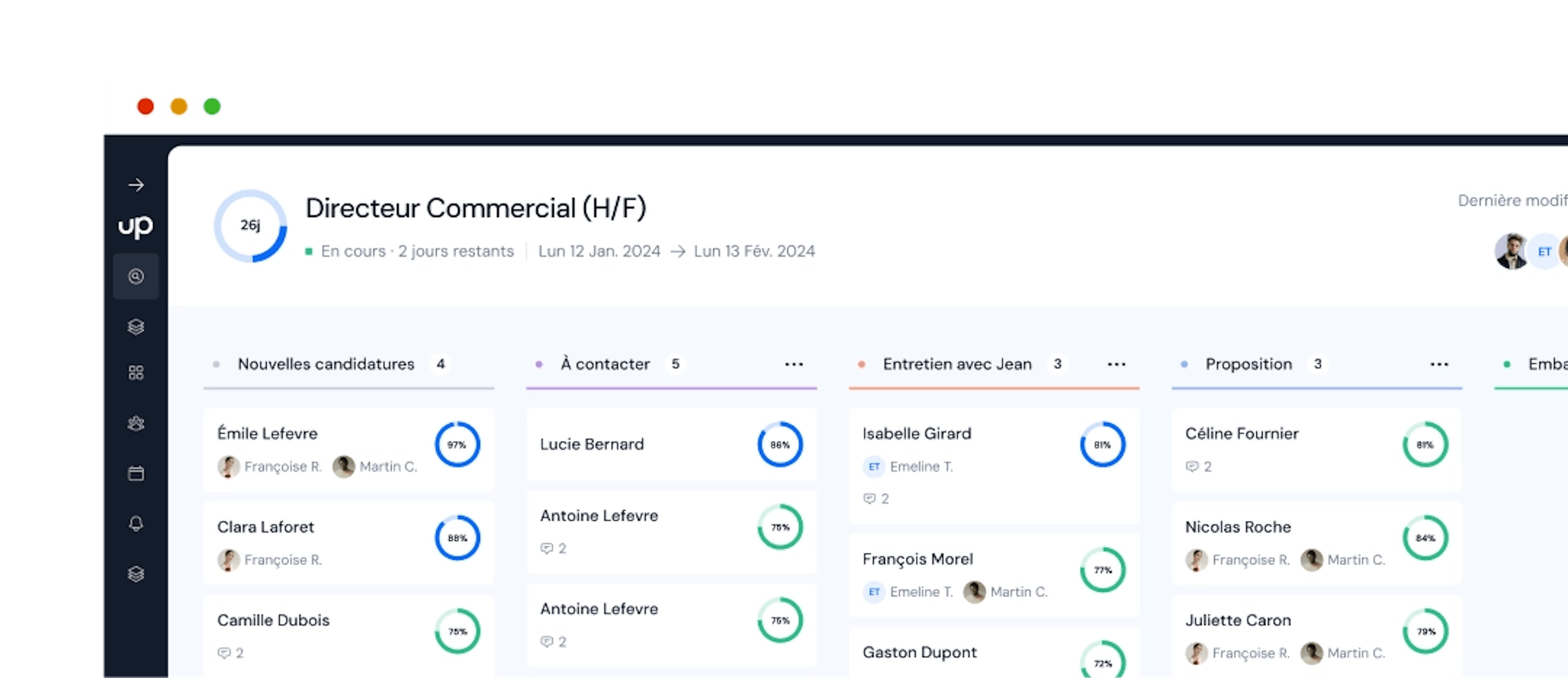 processus de recrutement directeur commercial