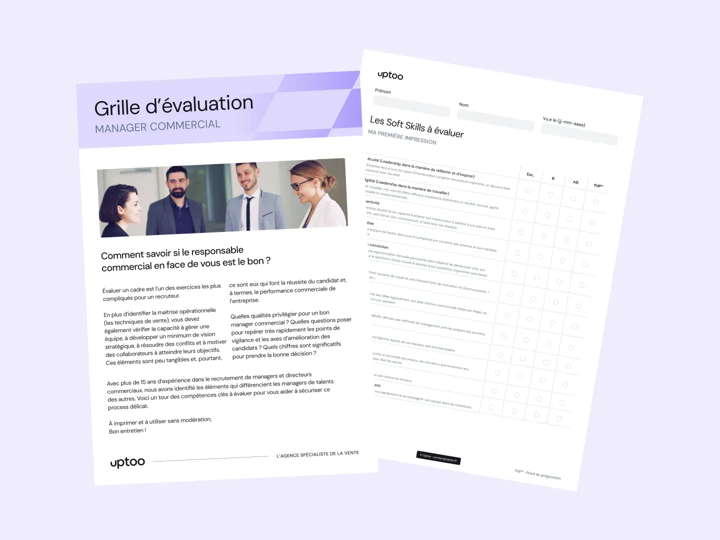 Grille pour évaluer en entretien un manager commercial