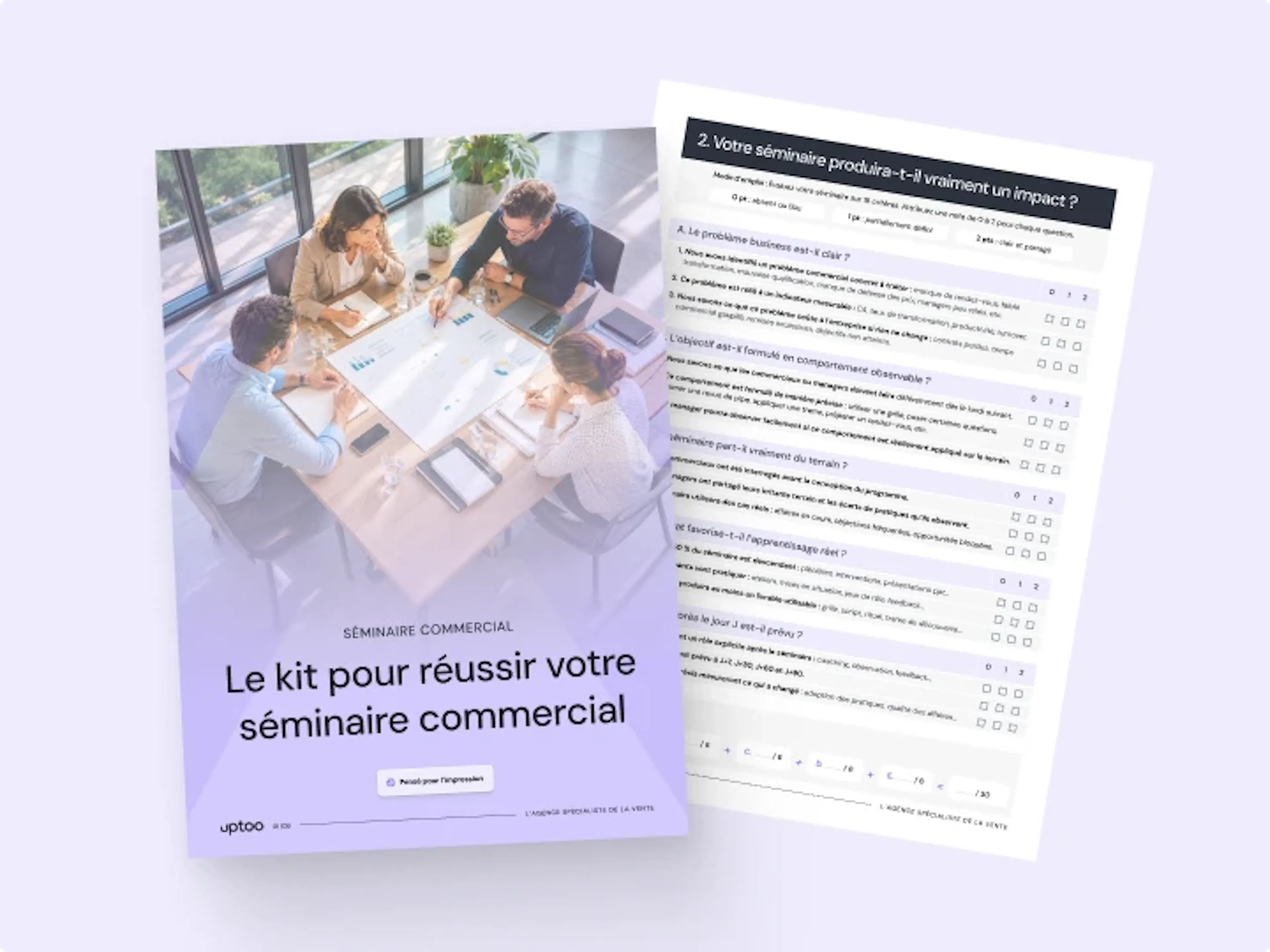 Le kit pour réussir votre séminaire commercial avec Uptoo
