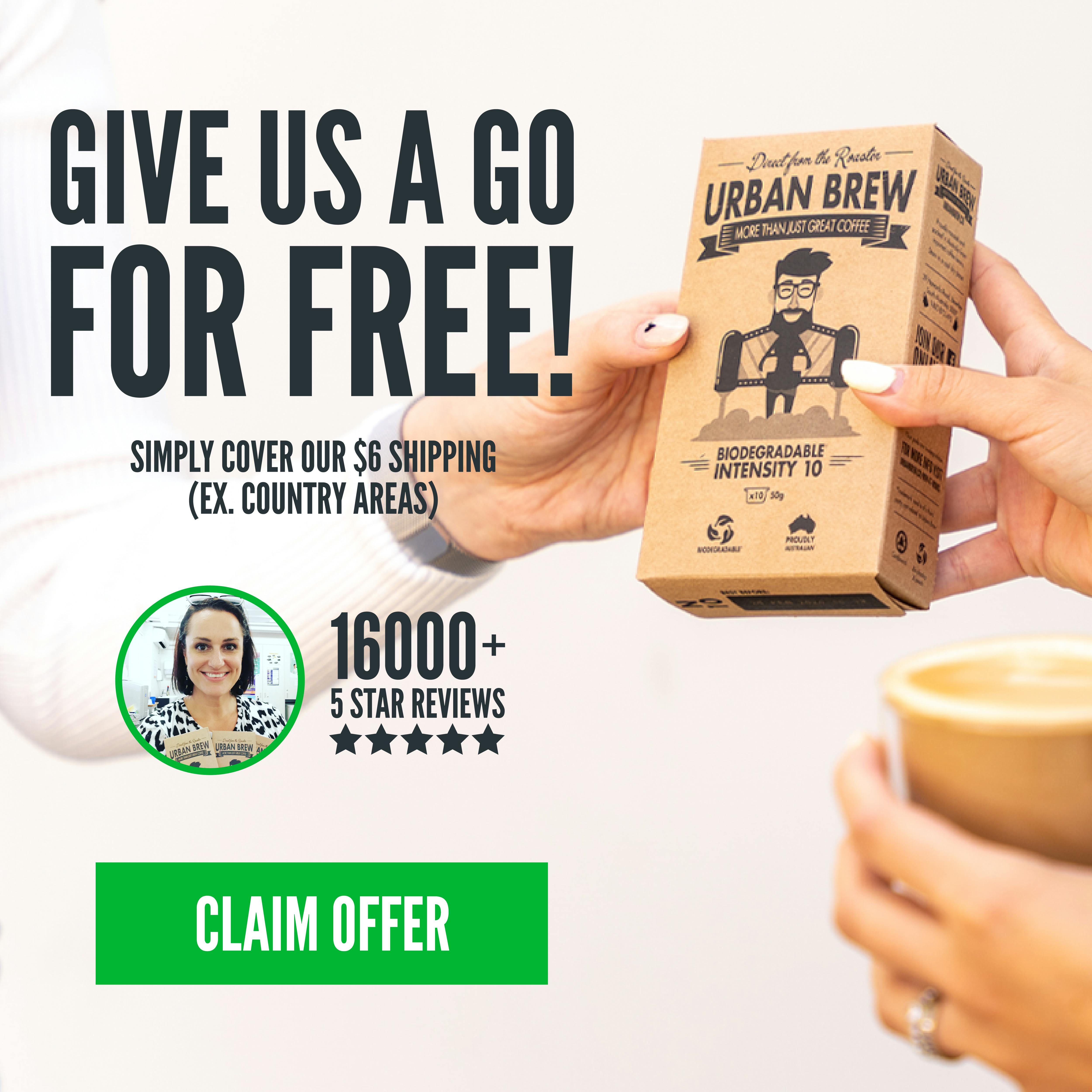 Urban brew coffee outlet pods