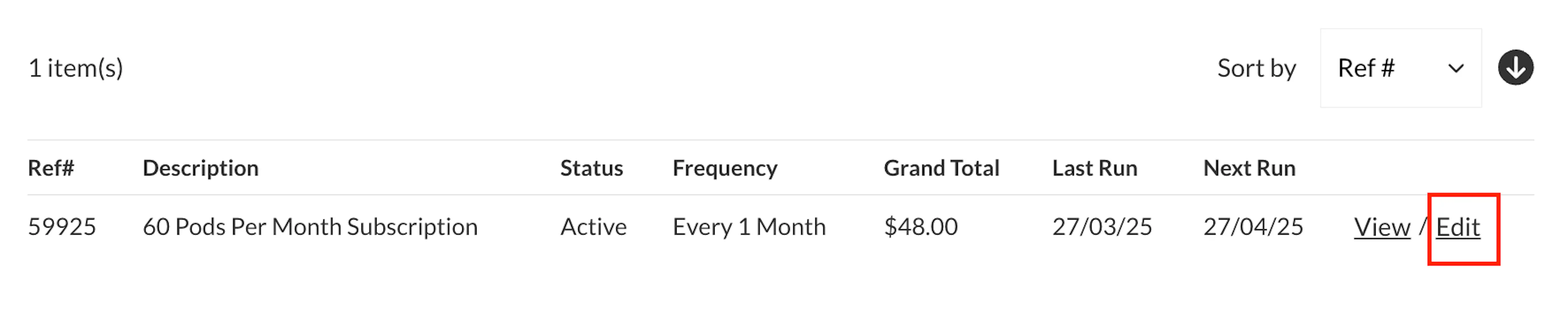 How to edit your Subscription