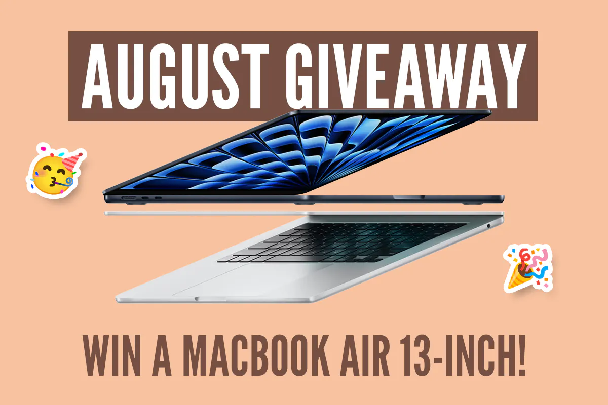 August Giveaway Win a Macbook Air 13 inch