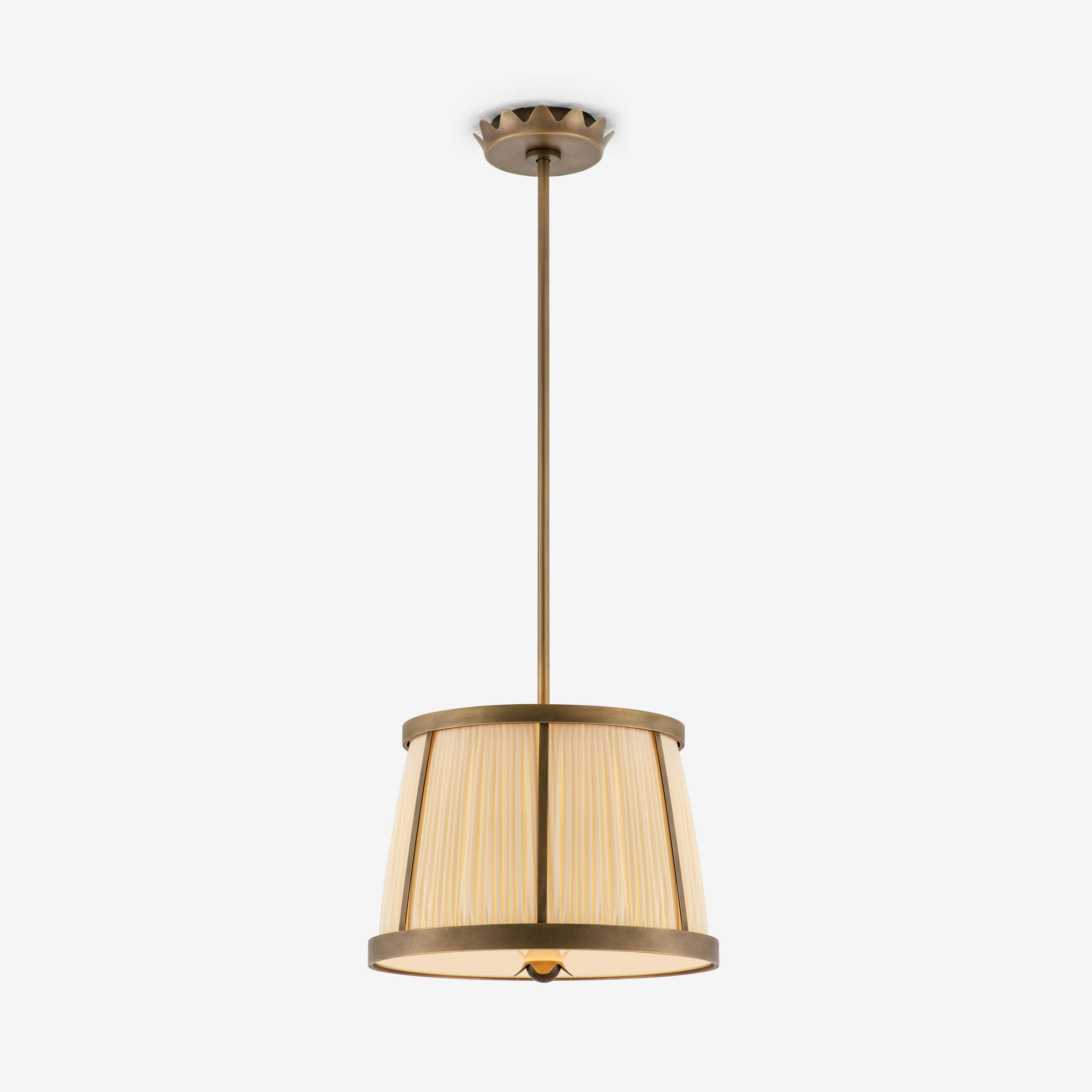 Shako shown in gilt finish with shade SH-168X-IVY.