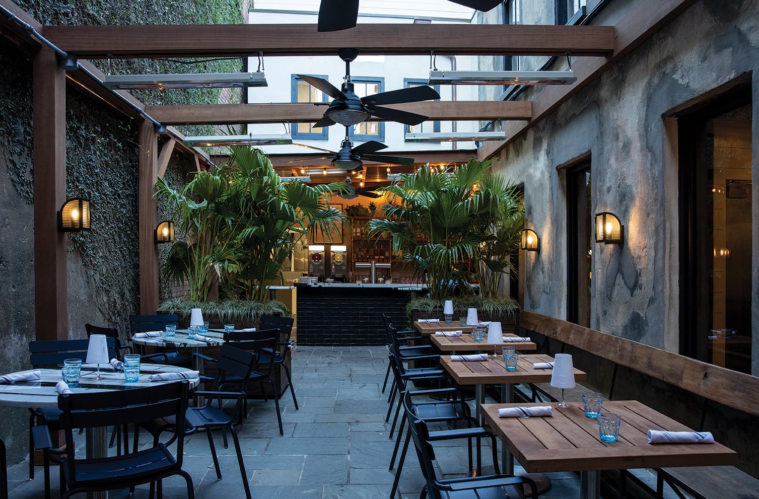 The back courtyard just off of lower King Street.