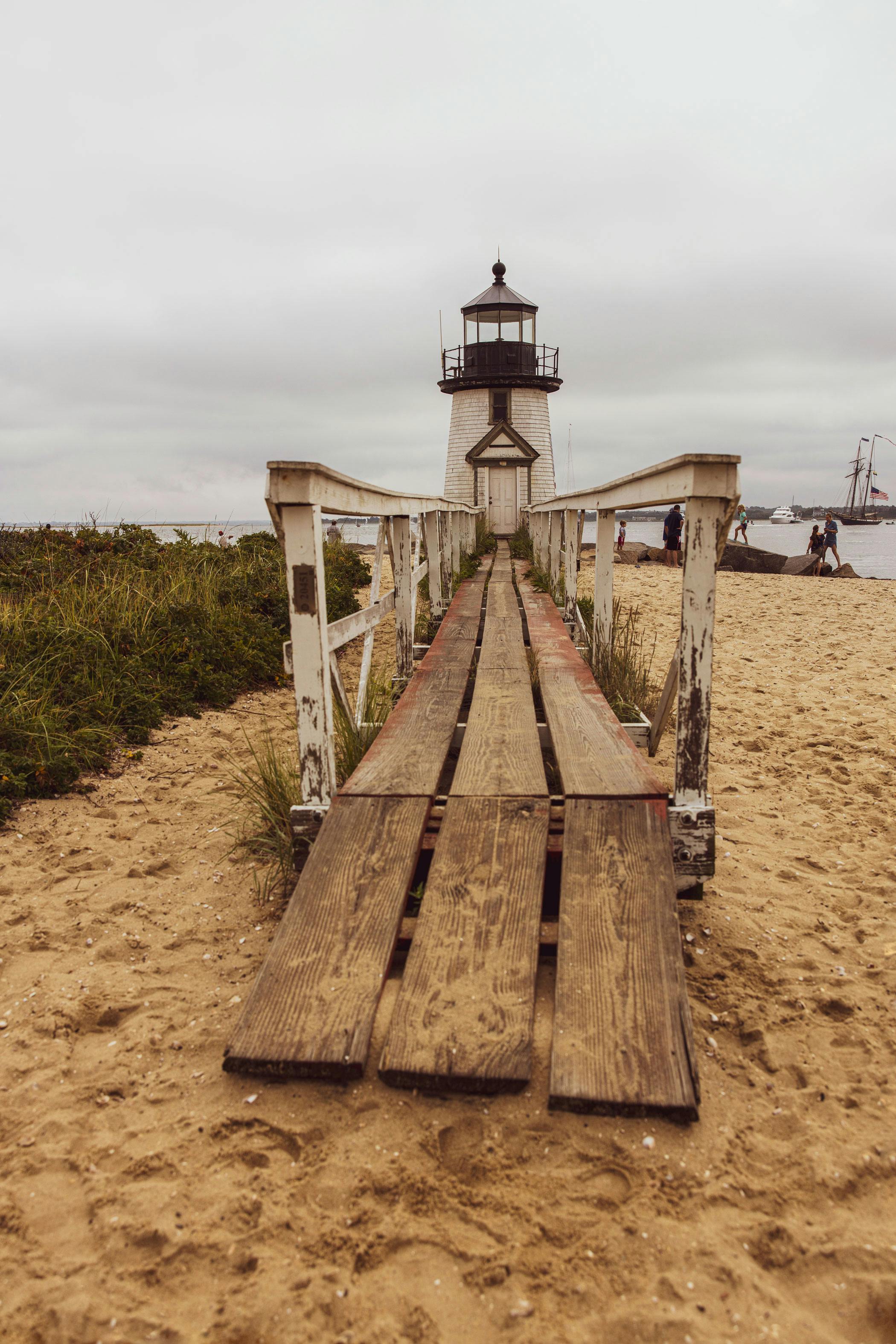 Nantucket's Brant Point Lighthouse near the spot where Jesse's dad got his start fishing.
