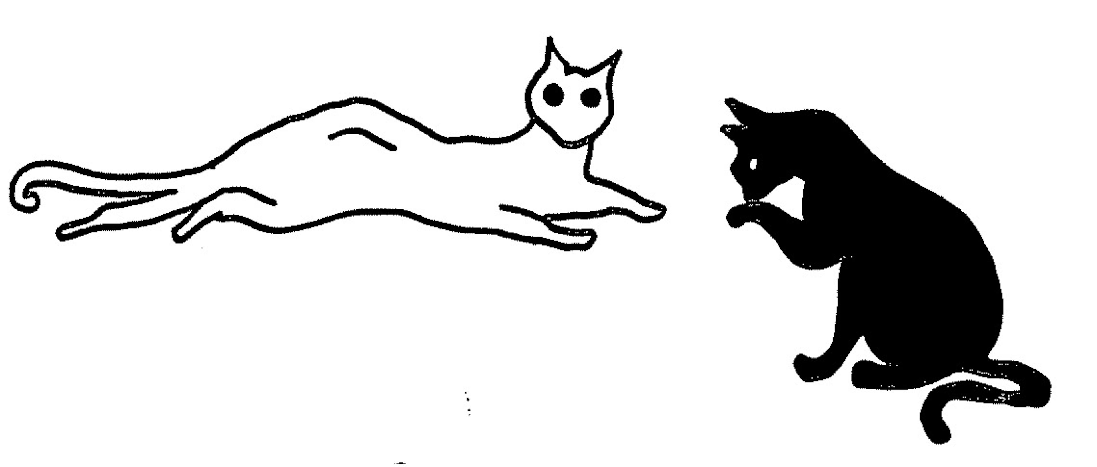 Sketch of 2 cats